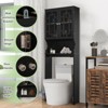 EROMMY Freestanding Over The Toilet Storage,Black - 2 of 4