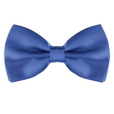 INSPIRE CHIC Men's Satin Pre-tied Bow Ties Formal Solid Tuxedo Bowtie with Adjustable Neck Band