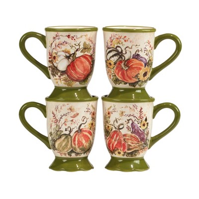 Set of 4 Harvest Morning 16oz Drinkware Mugs - Certified International