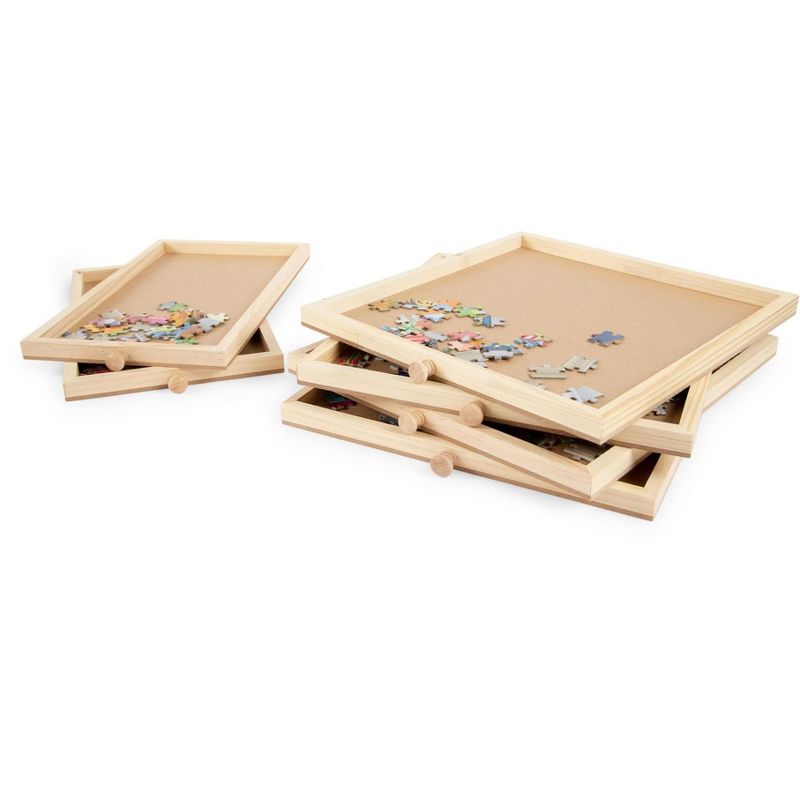 Shantou South Toys Factory Wooden Jigsaw Puzzle Table | Puzzle Storage System | 35 x 2 x 28 Inches, 2 of 8