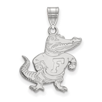Black Bow Jewelry 14k White Gold Florida Gators NCAA Large Pendant