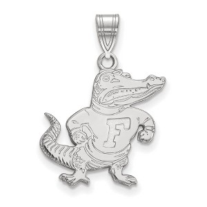 Black Bow Jewelry 14k White Gold Florida Gators NCAA Large Pendant - 1 of 3
