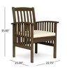 VASIP Patio Dining Chairs with Cushions,Outdoor Porch Chair Set of 2 with Acacia Wood Frame, Easy Clean & Simple Assembly - 4 of 4