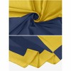 Elerevyo Women's Contrast Color Satin Silk Feeling Square Scarves Neckerchief Bandanas 35.4" X 35.4" - 4 of 4