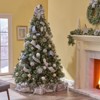 INFURNIC Artificial Trees Cashmere and Snow Bristle Mixed Christmas Tree with Pine Cones for Festive Decor, Green, 69"*69"*108" - 3 of 4