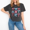 Simply Sage Market Patriotic Bows Stacked Coquette Boxy Crop Top - 2 of 4