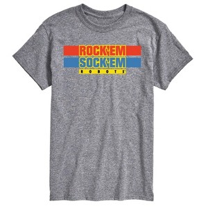 Men's - Rock 'Em Sock 'Em Robots - Rock 'Em Sock 'Em Logo Short Sleeve Graphic T-Shirt - 1 of 4