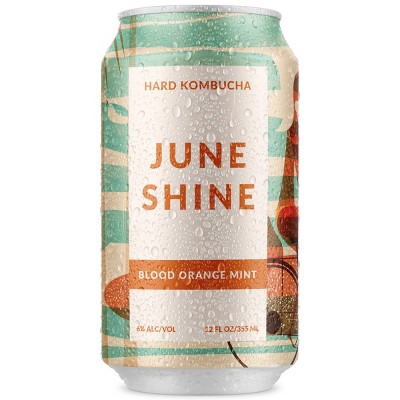 JuneShine Blood Orange Mint Hard Kombucha 6pk /12 fl oz