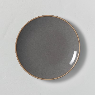 Stoneware Exposed Rim Appetizer Plate Gray - Hearth & Hand™ with Magnolia