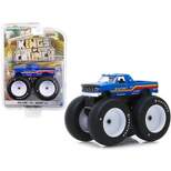 1996 Ford F-250 Monster Truck "Bigfoot #7" Metallic Blue with Stripes 1/64 Diecast Model Car by Greenlight