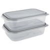 Goodcook Everyware Rectangle 1 Gallon Food Storage Container - 2pk : Target