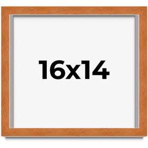 PosterPalooza | Modernist Brown Picture Frame - UV Acrylic, Backing Board, Hanging Hardware Included - 1 of 4