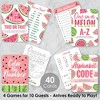 Big Dot of Happiness Sweet Watermelon - 4 Fruit Party Games - 10 Cards Each - Gamerific Bundle - image 2 of 4