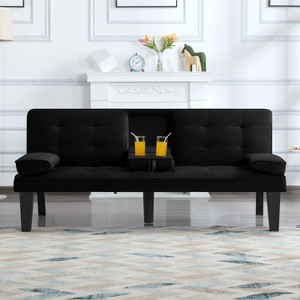 MAYEERTY 65¡± Modern Design Sleeper Sofa Bed Easy-Convertible Couch - 1 of 4