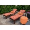 Casual Cushion Solid Sunbrella Fabric 1-Piece Indoor/Outdoor Lumbar Pillow, 22"W x 9"L - 2 of 4
