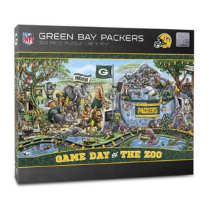 NFL Green Bay Packers Game Day at the Zoo 500pc Puzzle: Sports Jigsaw for Ages 10+ - 1 of 3