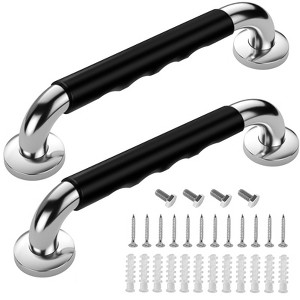 Itopfox 2 Pack Grab Bars for Bathtubs and Showers, Anti Slip Handicap Safety Rails for Elderly, Bathroom Handles for Disability Assist - 1 of 4