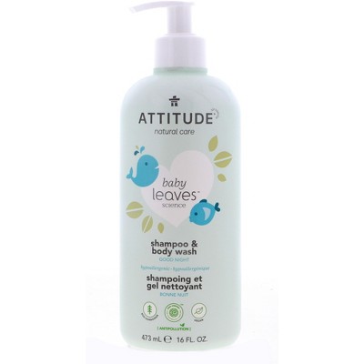 Attitude Baby Leaves Shampoo & Body Wash, Almond Milk, 16 oz