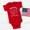 The Juniper Shop American Classic Kids In America Baby Short Sleeve Bodysuit - 12M - Red - 3 of 4