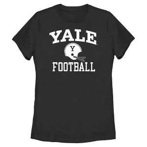 Womens Yale University Football Helmet Logo T Shirt - 1 of 4