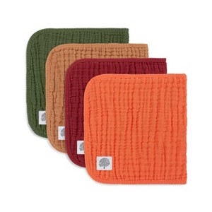 Parker Baby Co. Muslin Cotton Burp Cloths, 4 Pack - 1 of 4