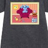 - Blue's Clues & You! - Blue Polaroid Graphic Short Sleeve Fleece Dress - 2 of 3