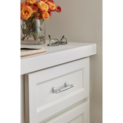 Davenport Polished Chrome Modern Cabinet Pull with Mounting Hardware