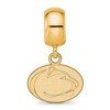 Black Bow Jewelry 14k Yellow Gold Plated Sterling Silver Penn State Nittany Lions NCAA Bead Charm - 3 of 4