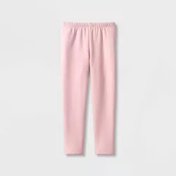 Toddler Girls' Solid Cozy Lined Leggings - Cat & Jack™ Pink 12M