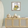 Stupell Industries Never Glamp Alone Dog Black Framed Floater Canvas Wall Art - 2 of 4