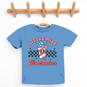 The Juniper Shop Little Miss Firecracker Checkered Youth Short Sleeve Tee - 1 of 4