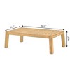Decksplore 4 Person Patio Teak Conversation Sets with Cushions, Outdoor Casual Set for Famliy, Meeting,Office - 4 of 4