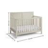 FURNIinspire Cribs Baby Crib Bedside Crib, 4 In 1 Convertible Crib, Multifunctional Bed, Baby Furniture, Baby Products, Gray, 54"*29.25"*43.5" - 3 of 4