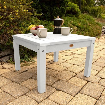 Highwood White Folding Adirondack Outdoor Side Table