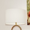 VYNXARIA 60"H Vivid Brass Ring Base Floor Lamp with Large White Drum Shade - 3 of 4