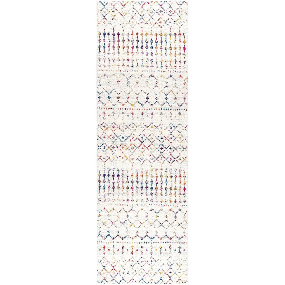  Runner Moroccan Blythe Rug Off White