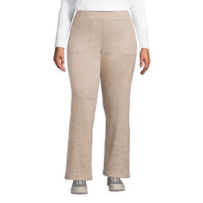 Lands' End Women's Plus Size Active Fleece Lined Yoga Pants - 3x