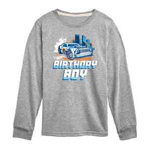 Boys' - Hot Wheels - Birthday Boy Long Sleeve Graphic T-Shirt - 1 of 3