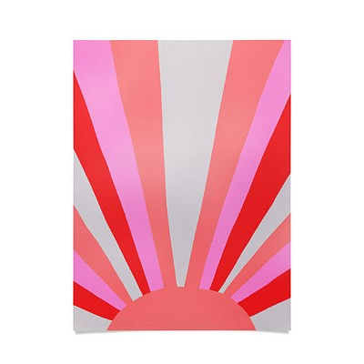 SunshineCanteen Sunshine Love Coral Poster- 18" x 24" - Society6