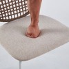 NicBex Set of 4 Rattan Backrest Dining Chair Modern Upholstered Padded Seat Side Chair with Metal Legs for Dining Room - 3 of 4