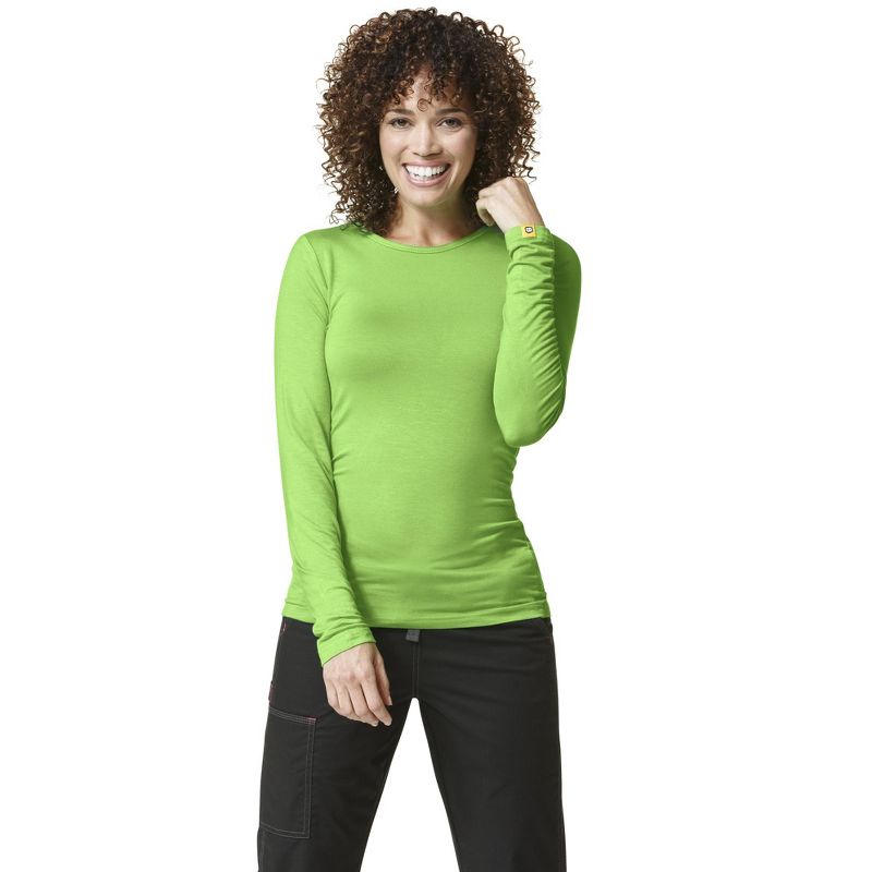 Wink Knits and Layers Women's Long Sleeve Silky Tee, 4 of 5