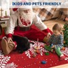 Christmas Snowflake Area Rug, Washable Non Slip Low Pile Soft Floor Carpet, Non-Shedding Throw Rug for Living Room, Bedroom - 4 of 4