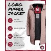 Canada Weather Gear Women's Puffer Jacket with Hood and Faux Fur Trim - Cozy Long Winter Coats for Women (S-XL) - 3 of 4