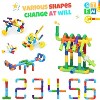 106-Piece Tube Pipe Building Toy, STEM Educational Set with Storage Box for Toddlers Ages 3+ - 2 of 4