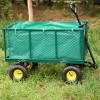 VYNXARIA Flower Cart Garden Flower Cart is easier to transport firewood (green+cloth bag) - 4 of 4