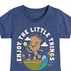 Girls' - Marvel - Guardians of the Galaxy Enjoy The Little Things Fitted Short Sleeve Graphic T-Shirt - 2 of 4