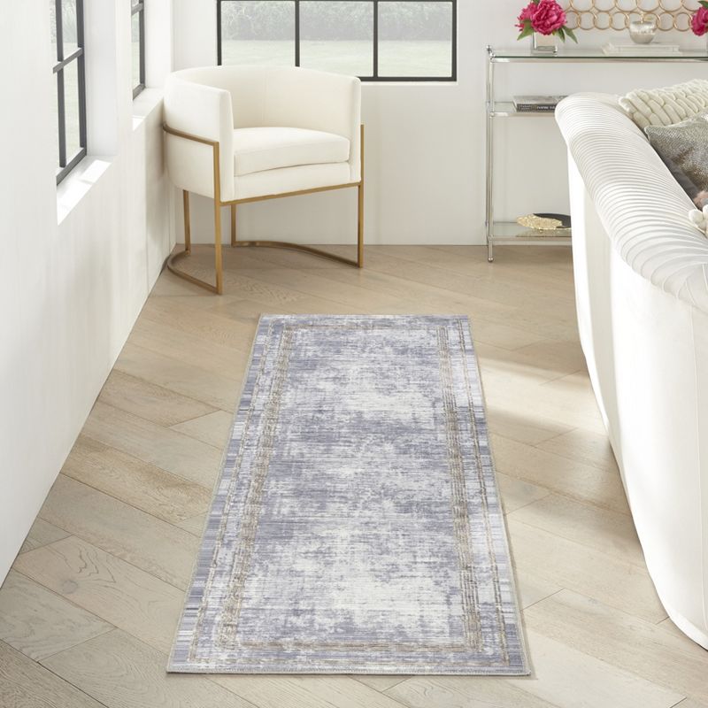 Inspire Me! Home Décor Daydream Distressed Double Border Non-Skid Washable Area Rug, 2 of 9