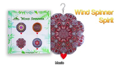 Steady Doggie 12-inch 3d Stainless Steel Wind Spinners Art Geometric  Pattern Spirit Mandala : Target