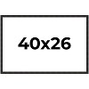 PosterPalooza | 40x26 Thin Barnwood Picture Frame, UV Acrylic, 2 Finishes - Grey and Black - 2 of 4