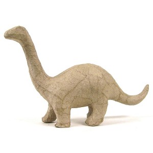 Decopatch Papier-Mache Small Animal Figurines - 4 1/2 to 5" - Brontosaurus - 1 of 4